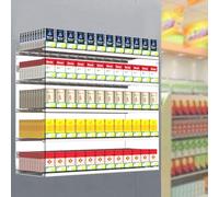 Présentoir - Organisateur en Acrylique Transparent à 2 à 7 Niveaux avec Poussoir Automatique, vitrine de Vente au détail pour, 56 x 27 x 20 cm - Parfait pour Les dépanneurs et Les magasins