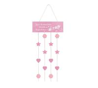 Présentoir photo à suspendre pour mur, décoration esthétique rose tendre, bois + corde, porte-cartes de vœux, tableau d'affichage photo, porte-photos à clip, vitrine de mémoire élégante, pour plusieur