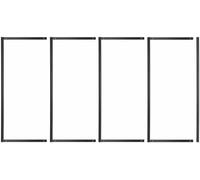 Présentoir Pliable Et Mobile Pour Exposition De Peinture,Présentoirs Autoportants,Étagères Publicitaires Métalliques,Panneau D'Affichage,Pour Galerie D'Art,(4 Pièces-120X240 (47,2X94,5 Pouces))