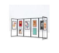 Présentoir pliable for expositions de peinture, support autoportant en aluminium for affiches et panneaux publicitaires, présentoir for intérieur et extérieur, présentoir(8pcs,39.4x86.6in)