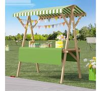 Présentoir pliable portable en bois pour vendeurs en plein air, foires, salons artisanaux, ventes de fruits et de fleurs