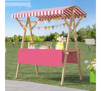 Présentoir pliable portable en bois pour vendeurs en plein air, foires, salons artisanaux, ventes de fruits et de fleurs