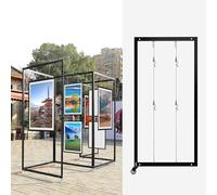 Présentoir Pliable pour Expositions d'art, Support Publicitaire Autonome, Panneau D'affichage Marketing Commercial, pour La Calligraphie, La Peinture, La Photographie(5pcs,60x150cm/23.6x59in)