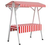 Présentoir pliable pour marchés, chariot de nourriture portable avec roues pour vendeurs, kiosque mobile pour les événements de vente au détail et les ventes d'artisanat