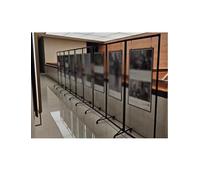 Présentoir pliable robuste, support portable en aluminium avec roulettes for expositions d'art, signalétique de salons professionnels, affiches, affichages scolaires(60x150cm/23.6x59.1in)