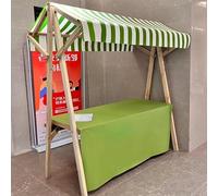 Présentoir portable avec auvent et nappe, parfait pour les marchés aux puces, les événements et les stands de vente au détail