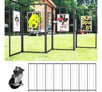 Présentoir Portable Double Face avec Roulettes pour Galerie, Ecole, Musée Exposition