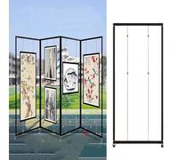 Présentoir portable en aluminium 8 pièces 80 x 180 cm, idéal pour les mariages, les expositions et la publicité, vitrine autonome pour œuvres d'art