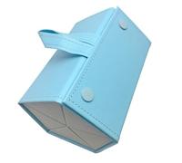 Présentoir portable pliable en polyuréthane pour lunettes de soleil avec 5 emplacements pour le rangement de bijoux de voyage, organisateur de lunettes de soleil, organisateur de lunettes de soleil