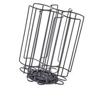 Présentoir Porte-capsules de Café Rotatif en Métal Noir | Base Ronde 360°, Structure Verticale, Sélection Rapide, pour Bureau et Comptoir de Café