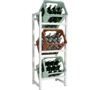 Présentoir pour caisses de boissons Stack CLP,blanc 116x47x31 cm