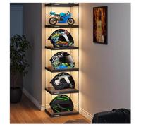 Présentoir pour casque de moto - Taille complète - Transparent - Vitrine pour objets de collection, figurines, chaussures - Présentoir parfait pour casques (4 pièces-1)