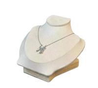 présentoir pour colliers Présentoir en lin for colliers, pendentifs, portraits, présentoir, bijoux, buste, mannequin, support, organisateur(16CM)