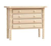 Présentoir pour maisons de poupées miniatures - Échelle 1/12 - En bois Zakka réaliste - Décoration en bois miniature