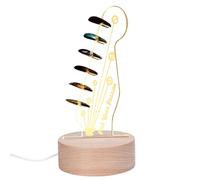 Présentoir Pour Médiators De Guitare - 7,87 Pouces En Bois, Cadre Support Médiattors En Acrylique | Vitrine Murale Pour Médiators De Collection | Cadre D'affichage Des - Utilisation Dans Une Salle Mus