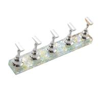 Présentoir pour nail art avec flocons de neige, cœur, étoile en acrylique pour l'entraînement et la pratique quotidienne des ongles professionnels