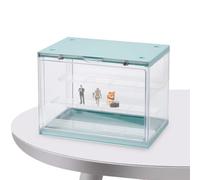 Présentoir pour objets de collection, boîte de rangement pour poupées, anti-poussière, vitrine transparente à exposition, pour salon, chambre d'étude, table de chevet, bureau, buffet