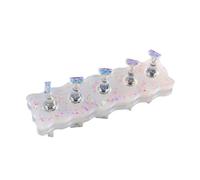 Présentoir pour ongles Support à ongles de couleur aurore rose, support blanc for peinture, presse magnétique sur la technologie des , indispensable for pratique, présentoir en acrylique(Color 2)