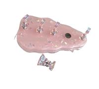 Présentoir pour ongles Support à ongles magnétique avec paillettes, couleur aurore, pression, for peindre de faux , outil adhésif réutilisable(Color 1)
