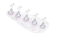 Présentoir pour ongles Support à ongles magnétique avec paillettes, couleur aurore, pression, for peindre de faux , outil adhésif réutilisable(Color 2)