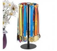Présentoir Pour Trophées - Présentoir Rotatif Pour Cintres Pour Médailles De 21,26 Pouces, Support D'organisation De Table Pour Trophée Réglable, Hauteur Réglable | Vitrine De Prix Multisports Pour La