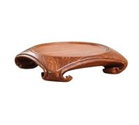 Présentoir pour vases, Base de Vase en Bois Rose, Support Rond for bonsaï, 1.3 Pouces Haut, .9 à 4. diamètre