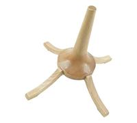 Présentoir pratique en bois pour trompette - Taille compacte - 22 x 22 x 24,5 cm - Avec silicone antidérapant pour améliorer les petits supports de trompette