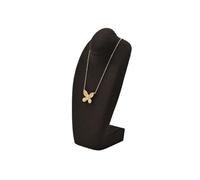 Présentoir Présentoir de bijoux buste en microfibre, accessoires d'exposition colliers, présentoir léger magasin luxe pour la vente(Bruin)