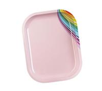 Présentoir professionnel rectangulaire en acier inoxydable pour mélanger et manucure