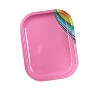 Présentoir professionnel rectangulaire en acier inoxydable pour mélanger et manucure