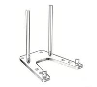 Présentoir réglable en acrylique transparent avec supports de tige et coussinets antidérapants pour afficher des assiettes, des photos, des œuvres d'art et des invitations à un événement