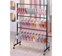 Présentoir réglable pour sous-vêtements avec roues, support de sol pour soutien-gorge et short, vitrine de vêtements pour homme, noir, 120 x 40 x 130 cm, fixation de magasin de détail