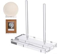 Présentoir robuste en acrylique avec base stable pour afficher des photos, des œuvres d'art et des livres sur n'importe quel plat