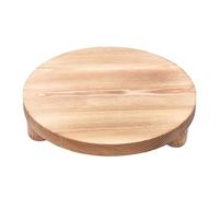 Présentoir rond en bois | Support rond en bois | Rehausseurs en bois rustique rond pour vase, dessert, décoration de bougie, décoration d'intérieur et organisateur