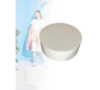 Présentoir rond pour accessoires de mariage et vêtements, socle pour mannequin, plateforme de 79 x 30,5 cm pour décoration événementielle, présentoir pour boutique de mariage, couleur laiteu