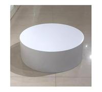 Présentoir rond - Socle blanc 80 x 15 cm pour événements, vêtements, boutique de mariage et vitrine de mannequin - Rehausseurs de base robustes pour chaussures et sacs