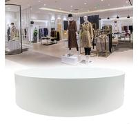 Présentoir Rond sur Socle, Plateforme pour Boutique De Mariage, pour Mannequins, Chaussures, Sacs Et Personnel De Réseau, Spectacle en Direct, White, 60x30cm/23.6 * 11.8IN