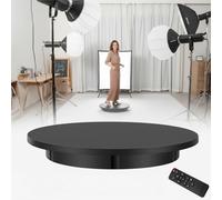 Présentoir rotatif avec télécommande à vitesse réglable, plateau tournant électrique pour photographie de produits, capacité de 100 kg