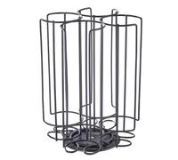 Présentoir Rotatif pour Capsules de Café en Métal Noir | Rangement Vertical 360°, Base Stable Anti-basculement, Design Élégant pour Comptoir la Cuisine et Maison
