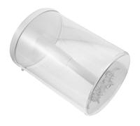 Présentoir Rotatif Transparent pour Peluches de Collection avec Couvercle | Pet, Acrylique et Ps, Rotation 360° Silencieuse, Fixation Murale, Base Stable, Crochets Réglables