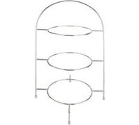 Vaisselle Olympia Présentoir salon de thé pour 3 assiettes maxi 270 mm - - Acier295 x290x490mm