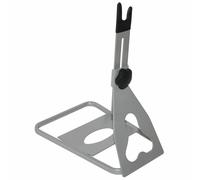 Presentoir-support 1 velo fixation reglable sur roue arriere 20 a 29" gris