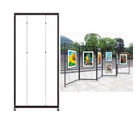 Présentoir Sur Pied Avec Roulettes,Supports D'affiche,Porte Affiche,Stands De Présentation,Tableau Publicitaire,Chevalet Peinture,Présentoir Pliable,étagère Publicitaire(5pcs,100*250cm/39.4*98.4in)