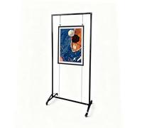 Présentoir Sur Pied,Chevalet Peinture,Porte Affiche multifonctionnel,pour Expositions D'art,Chevalet De Présentation Avec Roulettes,Support Pliable,Tableau Publicitaire(3pcs,120*200cm/47.2*78.7in)