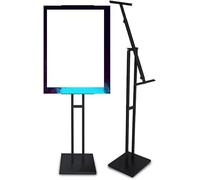 Présentoir sur pied pour affiches, Support de cadre réglable for affiches Double face, panneaux et bannières, affichage sur la chaussée