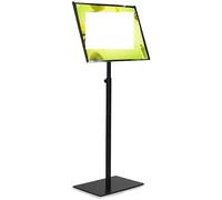 Présentoir sur pied pour affiches, Support de panneau sol A3 A4, présentoir Vertical et Horizontal, cadre d'affiche, blanc noir(Nero,A4)