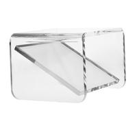 Présentoir Surélevé en Acrylique Transparent Miroir pour Collections | Plateforme Claire, Protection Solide, Vue du Dessous des Marques, pour Musées et Maison, Compatible Céramiques