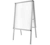 Présentoir - TECTAKE - Panneau A1 double face pour publicité avec 2 films plastiques en aluminium 65 x 64 x 118 cm - Gris