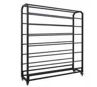 Présentoir textile commercial, grande étagère suspendue pour bobines de vinyle, films de retouche photo pour voiture, nappes, emballages, avec barre réglable et roulettes freinables, largeur 130 cm,