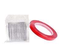 Présentoir transparent pour nail art en acrylique pour faux ongles - Support d'entraînement double face pour formes de poitrine - Ruban adhésif double face 3 m